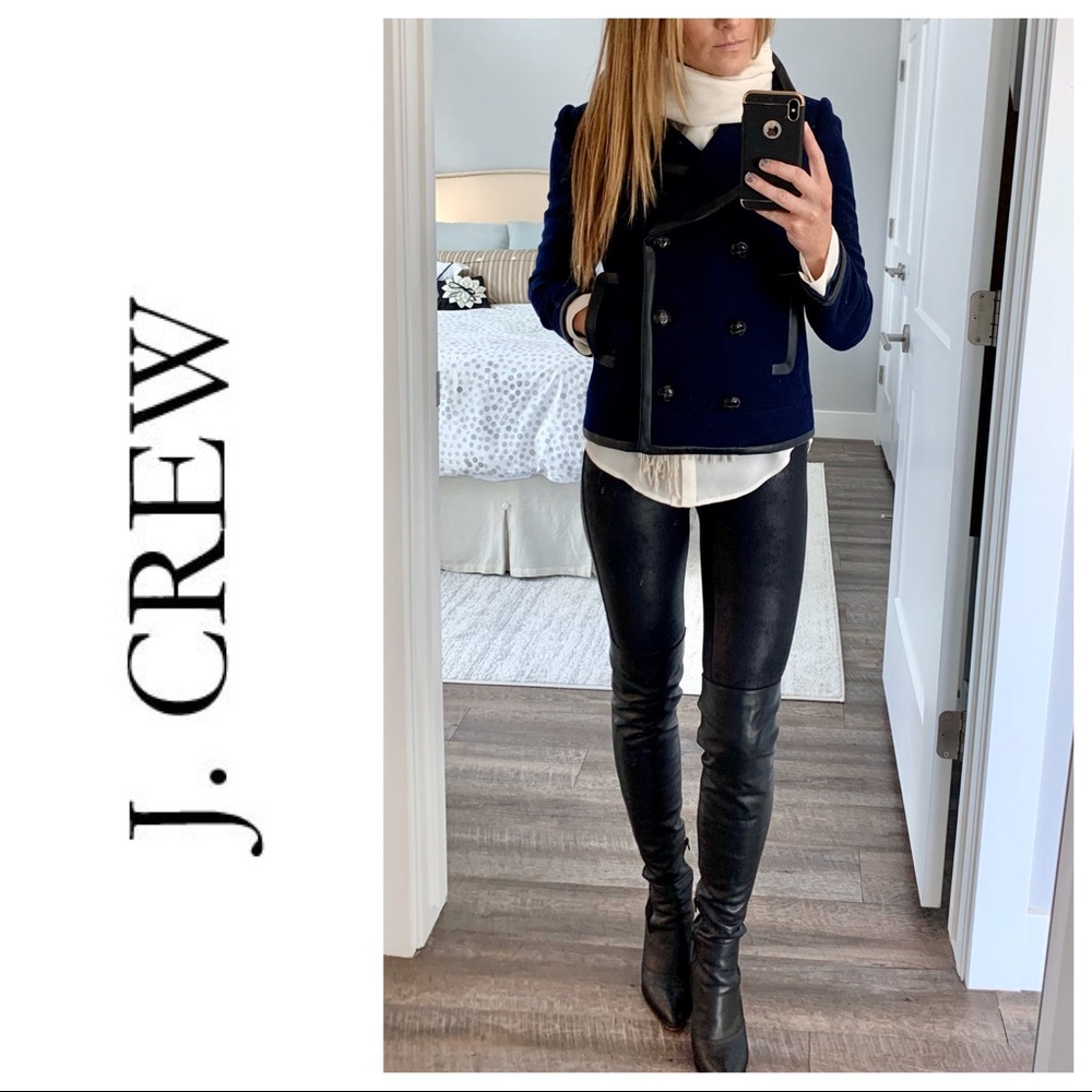 J. Crew Factory Tipped Peacoat - Picture 2 of 3